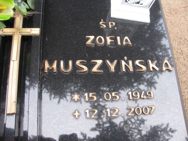 Zofia Muszyńska 1949 Wągrowiec - Grobonet - Wyszukiwarka osób pochowanych