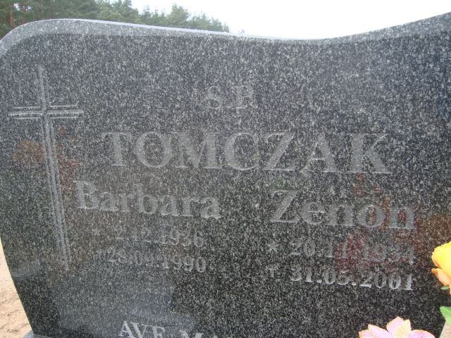 Barbara Tomczak 1936 Wągrowiec - Grobonet - Wyszukiwarka osób pochowanych