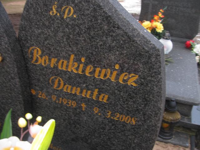 Danuta Borakiewicz 1939 Wągrowiec - Grobonet - Wyszukiwarka osób pochowanych