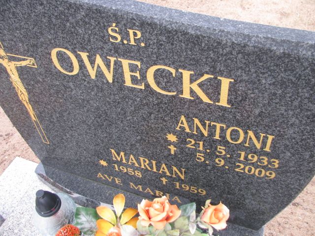 Antoni Owecki 1933 Wągrowiec - Grobonet - Wyszukiwarka osób pochowanych