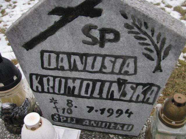 Danuta Kromolińska 1994 Wągrowiec - Grobonet - Wyszukiwarka osób pochowanych