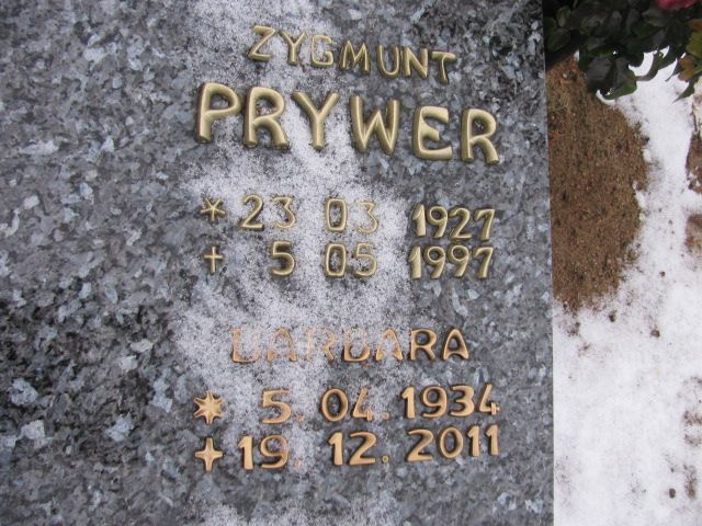 Barbara Prywer 1934 Wągrowiec - Grobonet - Wyszukiwarka osób pochowanych