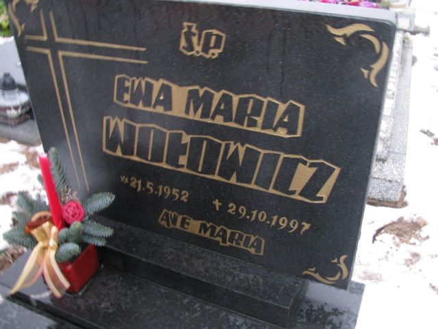 Ewa Maria Wołowicz 1952 Wągrowiec - Grobonet - Wyszukiwarka osób pochowanych