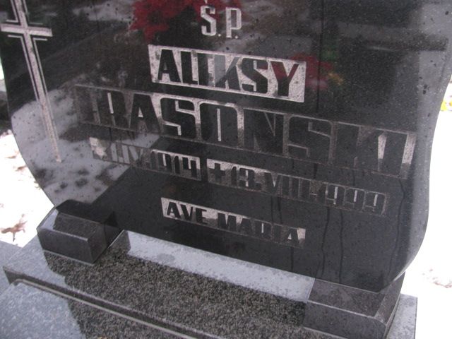 Aleksy Frasoński 1914 Wągrowiec - Grobonet - Wyszukiwarka osób pochowanych