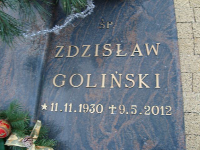 Zdzisław Goliński 1930 Wągrowiec - Grobonet - Wyszukiwarka osób pochowanych